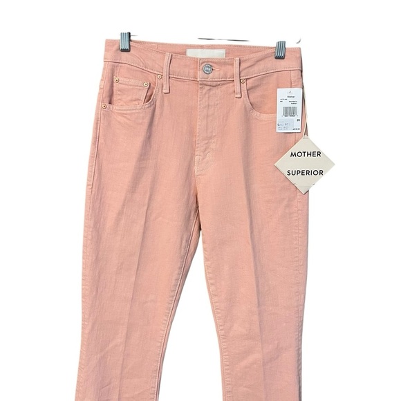 Mother Superior The Insider Hover Jeans Peach Parfait 26 NWT Spring Contemporary - Picture 2 of 7
